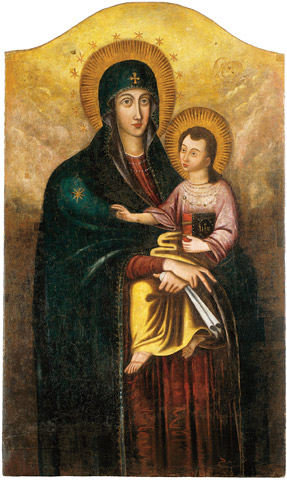 Our Lady of Siluva appeared twice in Lithuania, in AD 1608.